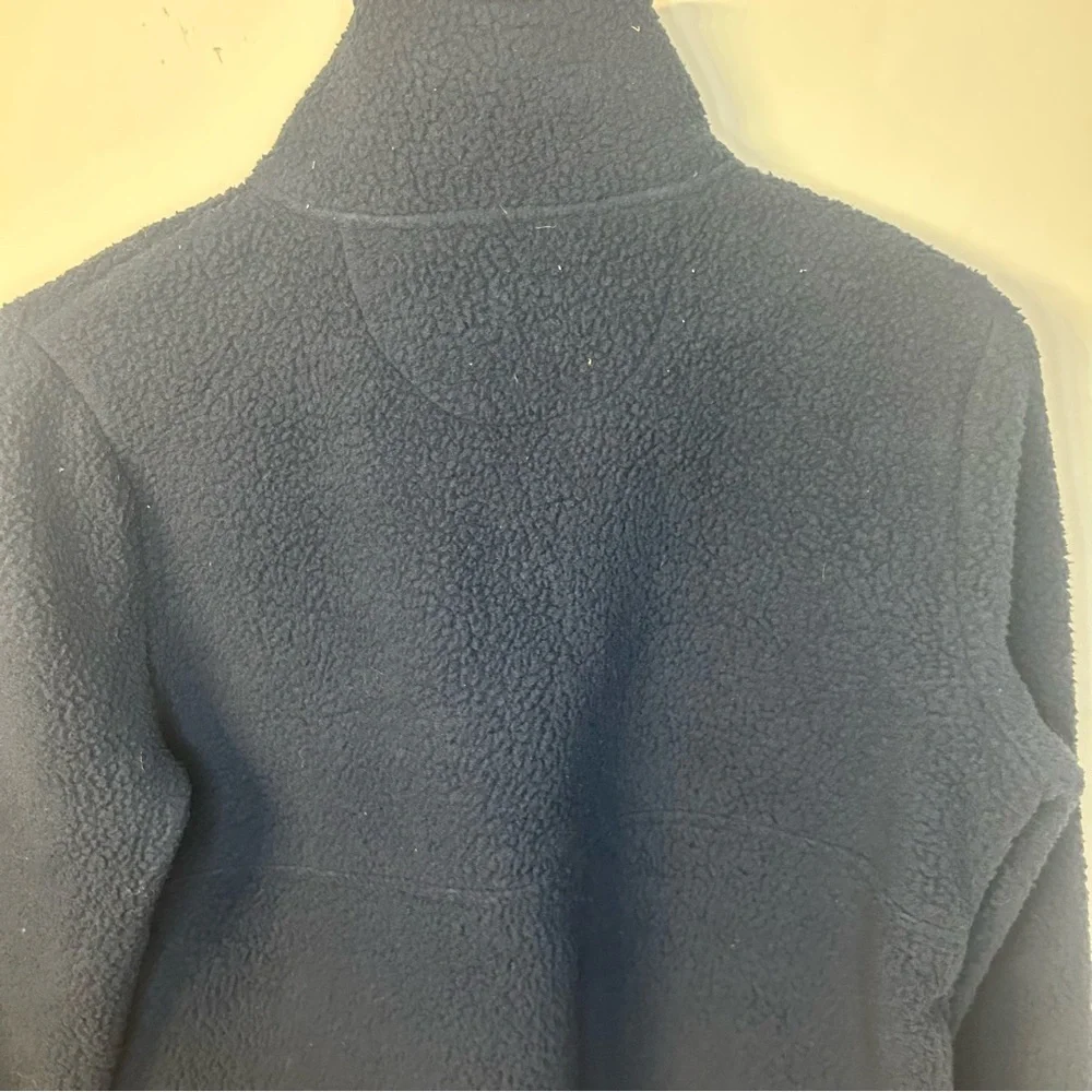 Vineyard Vines Women’s Navy Blue Sherpa Half-Zip Pullover, Size Small
